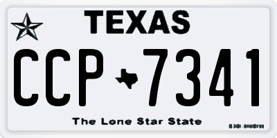 TX license plate CCP7341