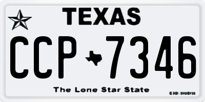 TX license plate CCP7346