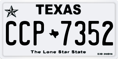 TX license plate CCP7352