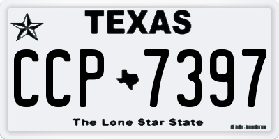 TX license plate CCP7397