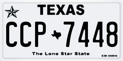 TX license plate CCP7448