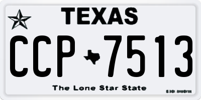TX license plate CCP7513