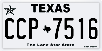 TX license plate CCP7516