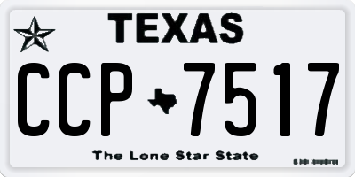 TX license plate CCP7517
