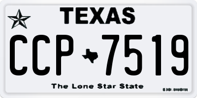 TX license plate CCP7519