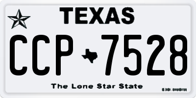TX license plate CCP7528