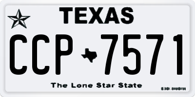 TX license plate CCP7571
