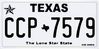 TX license plate CCP7579