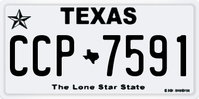 TX license plate CCP7591