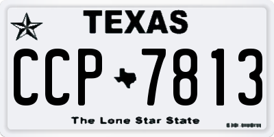 TX license plate CCP7813