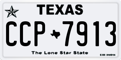 TX license plate CCP7913