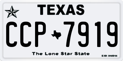 TX license plate CCP7919