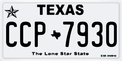 TX license plate CCP7930