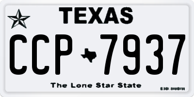 TX license plate CCP7937