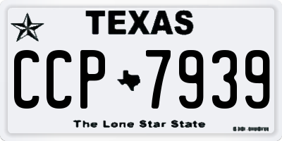TX license plate CCP7939
