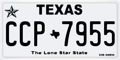 TX license plate CCP7955