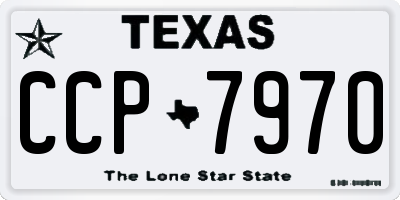 TX license plate CCP7970