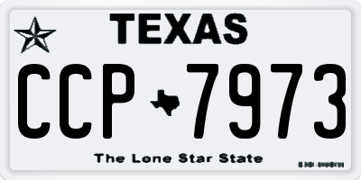 TX license plate CCP7973