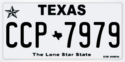 TX license plate CCP7979