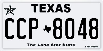 TX license plate CCP8048