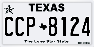 TX license plate CCP8124