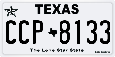 TX license plate CCP8133