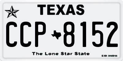 TX license plate CCP8152