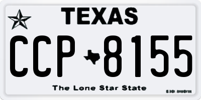 TX license plate CCP8155