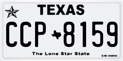 TX license plate CCP8159