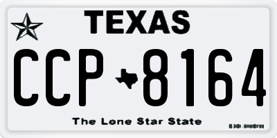 TX license plate CCP8164