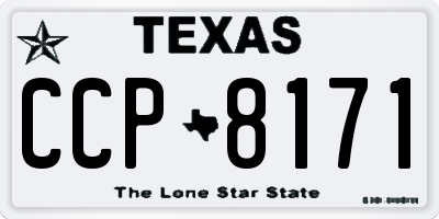 TX license plate CCP8171