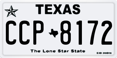 TX license plate CCP8172