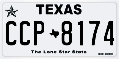 TX license plate CCP8174