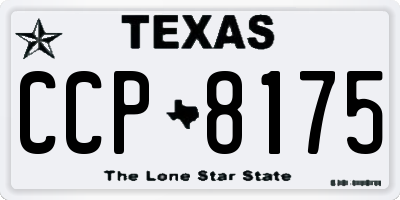 TX license plate CCP8175