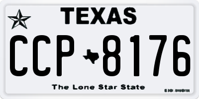 TX license plate CCP8176