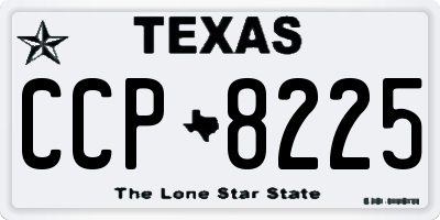 TX license plate CCP8225