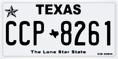 TX license plate CCP8261
