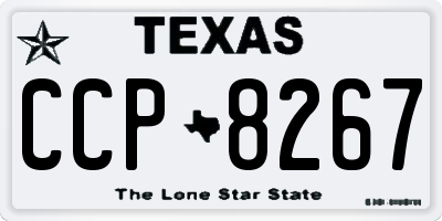TX license plate CCP8267