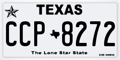 TX license plate CCP8272