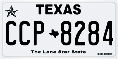 TX license plate CCP8284