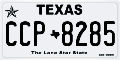 TX license plate CCP8285