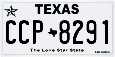 TX license plate CCP8291