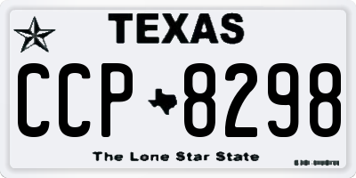 TX license plate CCP8298