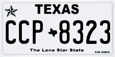 TX license plate CCP8323