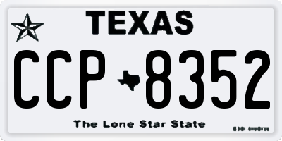 TX license plate CCP8352
