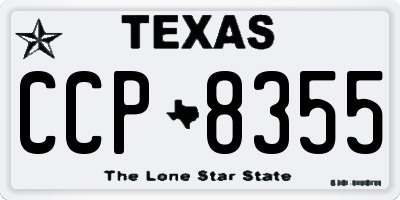 TX license plate CCP8355