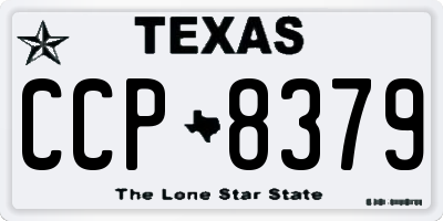 TX license plate CCP8379