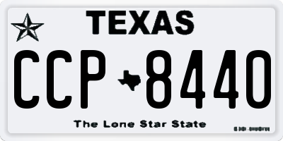 TX license plate CCP8440