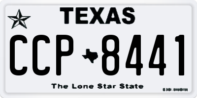 TX license plate CCP8441