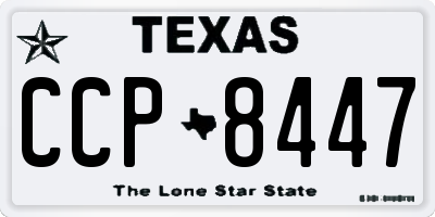 TX license plate CCP8447